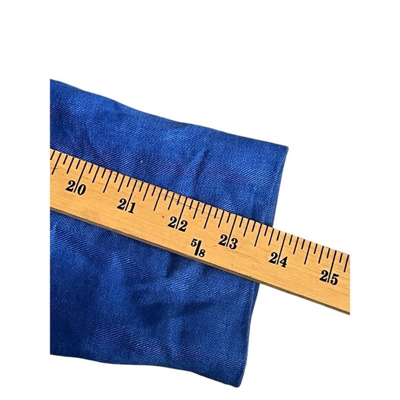 J. Crew Womens 100% Linen Schoolboy Blazer Jacket Sz 10 Blue Surgeon Cuff Preppy - Picture 9 of 10